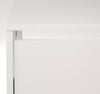 BISSA Shoe Cabinet White 49x28x93cm | 2 Compartment Storage Organizer Unit