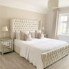 CHESTERFIELD LUXURY WINGED VELVET UPHOLSTERED BED FRAME - 3FT 4FT 4FT6 5FT & 6FT
