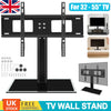 Universal Adjustable Table Top Pedestal TV Stand Bracket 32-55" LED LCD Screen