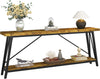 70.9'' Long Console Table, Industrial Entryway Hallway Sofa Table Behind Couch
