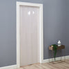 Folding Door PVC Internal Accordion Concertina Sliding Door Brown Ivory White