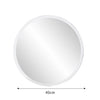 16'' Round Wall Mirror Self Adhesive Stick Bathroom Bedroom Office Vanity Decor