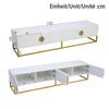 180cm White TV Cabinet w/ Soft-Close Doors, TV Stand Storage Unit, Modern Design