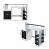 Computer Desk PC Table L-shaped Corner w/Shelves/Drawers Workstation Home Office