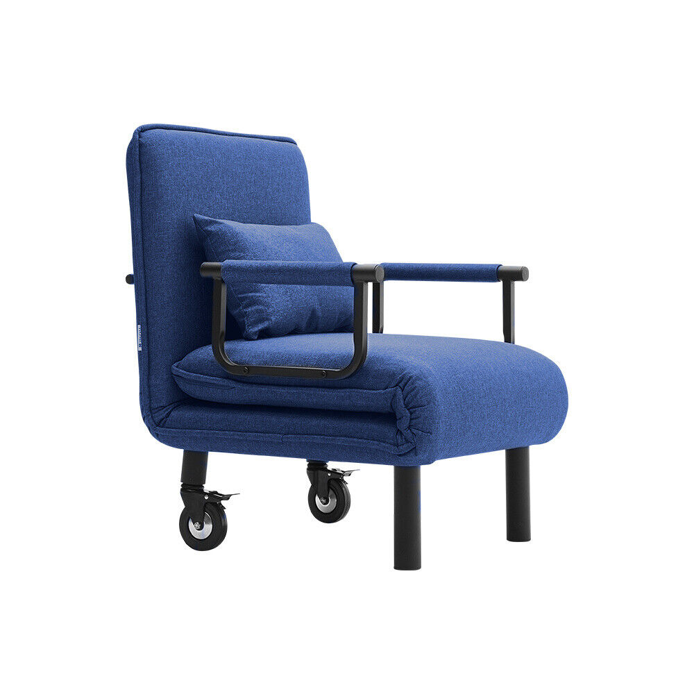 3-in-1 Folding Chair Sofa Bed Single Sleeper Chair Bed Recliner Futon Armchair
