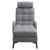 Adjustable Recliner Armchair Single Sofa Living Bedroom Lounge Chair Footstool