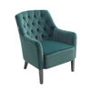 Chesterfield Velvet Button Armchair Living Room Fireside Chair Lounge Sofa Green