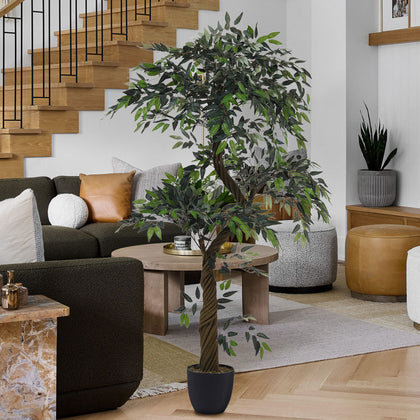 165CM Large Artificial Palm Tree Fake Plants Tropical Eucalyptus Leaf Home Decor