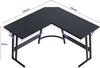 Devoko L Shaped Computer Gaming Desk Corner Gaming Desks 120x120x75cm Black
