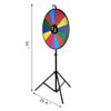 VEVOR 24" Tabletop Color Prize Wheel 14 Slots Dry Erase Show Fortune Spinning
