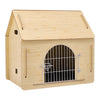 Small Medium Wood Dog House Kennel Crate Pet Cat Puppy Cage Tent Indoor Shelter