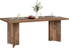 Farmhouse Dining Table for 4 to 6 People, 63-inch Rectangle Wooden Kitchen Table
