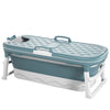 Folding Bathtub Water Tub Adult Children Kids Spa Soaking Sauna SPA Bath Tub Lid