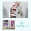 Kids Rotating Bookshelf Castle Rack Display Bookcase Toys Storage Book Shelf UK