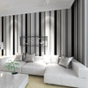3D Bold Stripe Wallpaper Black White Contrasting Wall Decoration Living Room Art