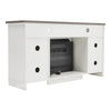 TV Unit Cabinet wit Insert Electric Firplace TV Stand Storage Shelves LivingRoom