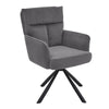 Modern 180° Swivel Accent Chair Ergonomic Leisure Armchair Padded Lounge Seat