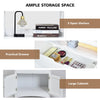 Kitchen Cupboard Bathroom Cabinet Freestanding Storage Cabinet Bookcase W/2 Door