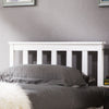 Single Bed Frame White Solid Pine Wood Bed 3FT 190x90cm Adults Kids Bed Bedroom