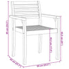 Garden Chairs 6 pcs 59x55x85 Solid Wood Acacia P7C3