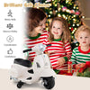 COSTWAY Licensed Vespa Kids Ride on Motorcycle 6VBattery Powered Motorbike-White