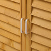 Wooden Garden Shed Tool Storage Cabinet Outdoor Store Cupboard with Asphalt Roof