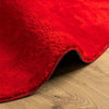 Rug HUARTE Short Pile Soft and Washable Red Ø 80 cm