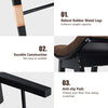 Make-Up Stool Dressing Chair with Curved Seat Cushion Wooden Desk Stool