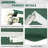 Manual Retractable Awning Canopy Window Balcony Doors Sun Shade Shelter Outdoor
