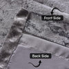 Crushed Velvet Curtains Eyelet Ring Top Ready Made Lined Pair Curtains