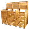 Wheelie Bin Storage Triple Wooden Store Outdoor Garden Cupboard Dustbin Shed