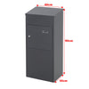 Outdoor 3FT Large Parcel Delivery Drop Box Post Box Package Secure Storage Bin