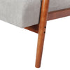 Single Armchair Sofa Wooden Frame Linen Fabric Accent Chair Fireside Lounge Seat