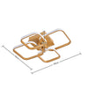 Square/Ring LED Ceiling Lamp Cool White Light Chandelier Fixture Bedroom Living