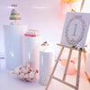 3/5PCS Metal Plinth Cylinder Dessert Cake Pedestal Wedding Flower Display Stand