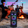 Bluetooth Party Speaker Heavy Bass Stereo Subwoofer Party RGB Karaoke Speaker UK