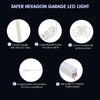 14 Hexagon LED Lighting Car Detail Garage Workshop Retail Lighting Gym Home UK