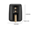 5L Air Fryer transparent New Large Capacity Touch Screen Multifunction mini oven