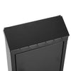 Lockable Metal Secure Mailbox Letter Post Box Wall Hanging Garden Gate Ornament