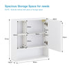 Bathroom Mirror Cabinet Wall Mounted Storage with Shelf 55*15*60cm White
