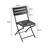 Wood Effect Garden Table and 2/4 Chairs Folding Camping Picnic Bistro Dining Set