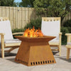 Fire Pit 60x60x50 cm Weathering Steel