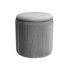 Round Dressing Table Chair Vanity Stool Bedroom Makeup Storage Seat Pouffe