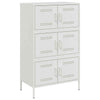 Highboard White 68x39x113 Steel C8U5