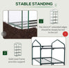 4 Tiers Mini Portable Greenhouse Compact Plant Grow Shed potting 46-3-3
