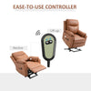 Power Lift Chair Electric Riser Armchair with Remote Control, Brown