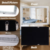 Extra Large Diamond Crush Crystal Effect Large Silver Wall Mirror - 90X60cm