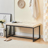Velvet Padded Ottoman Stool Bed Bench Dining Bench Multicolor Livingroom Bedroom