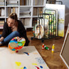 A1 Print Storage Rack Print Browser Display Artwork Prints with Rolling Caster