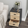 3 Drawer Wooden Bedroom Bedside Cabinet Furniture Storage Nightstand Side Table